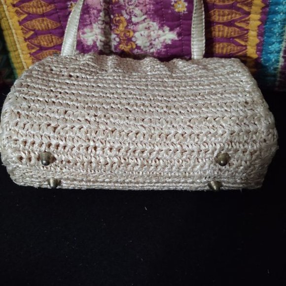 Dayne Taylor Vitage Clasp Straw Purse - Picture 6 of 6